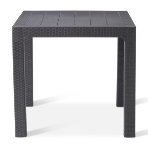 Canterbury Polypropylene Rattan 4 Seat Square Table (900mm x 900mm)