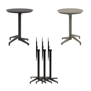 Boom Flip Top Table - Dining Table Height - Indoor / Outdoor - Round - TabBflp