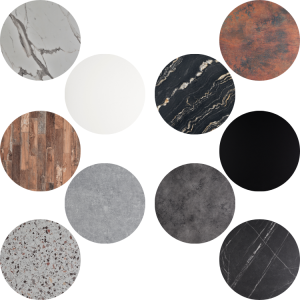 Compact Laminate HPL - 12mm - Indoor / Outdoor Table Top - Round - TabHPL