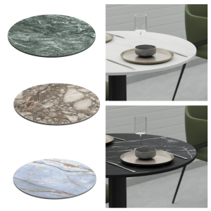 Porcelain Tuff Top - Indoor/Outdoor Table Top - Round - TabPor