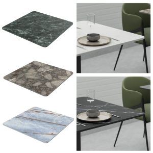 Porcelain Tuff Top - Indoor/Outdoor Table Top - Square - TabPor
