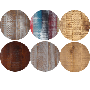 Rustic Pine - 34mm - Indoor Table Top - Round - TabRP