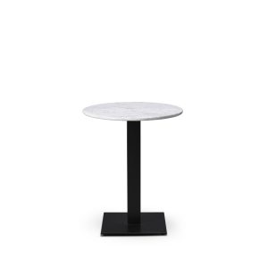 Alternative view of Forza Solid Marble Complete Table - Dining Table Height - Indoor / Outdoor - Round Top - Square / Round Base- TabFSM