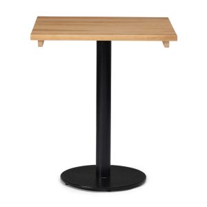 Alternative view of Forza Solid Wood Complete Table - Dining Table Height - Indoor - Square Top - Square / Round Base- TabFSW
