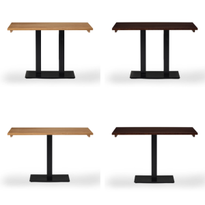 Forza Solid Wood Complete Table - Dining Table Height - Indoor - Rectangle Top - Single / Twin Base- TabFSW