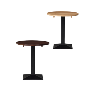 Quattro Solid Wood Complete Table - Dining Table Height - Indoor - Round - TabQsw