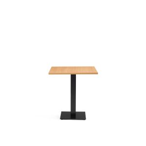 Alternative view of Synergy Black Single Columned Table - MFC Top - Dining Table Height - Indoor - Square Top - Square/Round Base - TabSyn