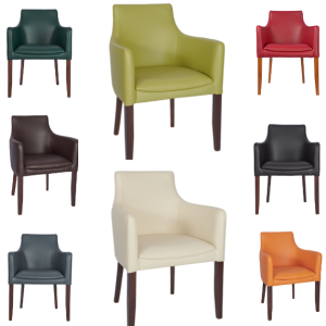 Repton - Arm Chair - 8 Colour Options - Stained Walnut Finish - GbRp