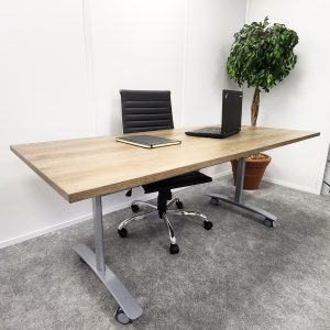 Alternative view of Tilt Top Top on Casters - Complete Table - Dining Table Height - Indoor - Rectangle Top - TabTltp