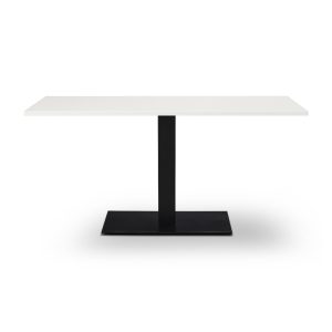Alternative view of Forza Single Pedestal Complete Table - Dining Table Height - Indoor - Rectangle - TabFsp