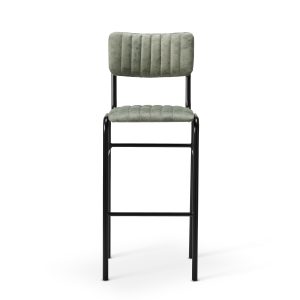 Alternative view of Bourbon High Stool - Faux Suede - 6 Colour Options - TabBrbn