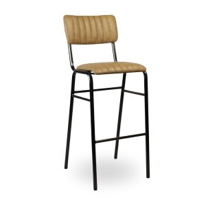 Alternative view of Bourbon High Stool – Faux Leather - 3 Colour Options - TabBrbn