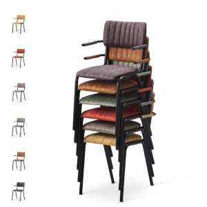 Bourbon Side Chair - Faux Suede - 6 Colour Options - TabBrbn