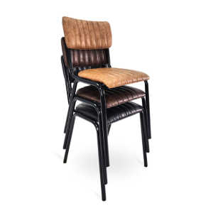 Bourbon Side Chair – Faux Leather - 3 Colour Options - TabBrbn