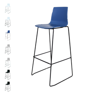 Stanza High Stool - 4 Colour Options - 2 Base Options - Tabsz