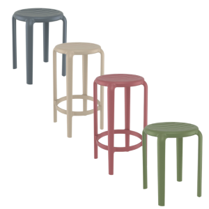 Helen Tom High / Mid / Low Stool - 4 Colour Options - Zptm