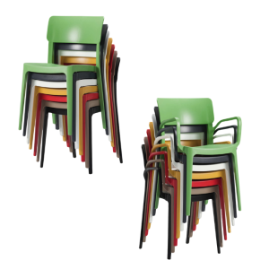 Vivo Polypropylene chair - 7 Colour Options - Tabvv
