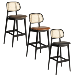 Relish Bar Stool - Beech Satin - 3 Seat Pad Options - Zprlsh