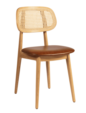 Alternative view of Relish Side Chair - Natural Oak - Cane Back - 3 Seat Pad Options - Zprlsh