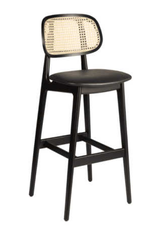 Alternative view of Relish Bar Stool - Beech Satin - 3 Seat Pad Options - Zprlsh