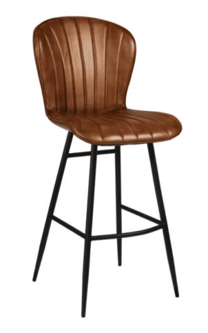 Alternative view of Lars High Stool - Genuine Leather - 3 Colour Options - Zptv