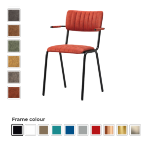 Bourbon Ribbed Arm Chair - 60 Variation Options - MOQ 10pcs - Zpbn