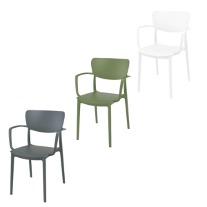 Lisa Arm Chair - 3 Colour Options - Zpls