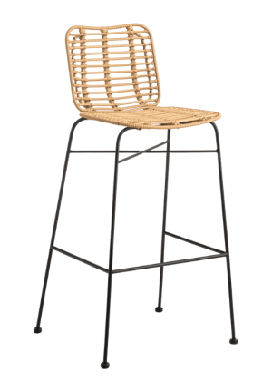 Alternative view of Palm - Rattan Bar Stool - 2 Colour Options - Zppm