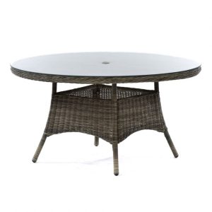 Alternative view of London Classic Rattan Dining Table - Glass Top - 3 Variations - Lbln