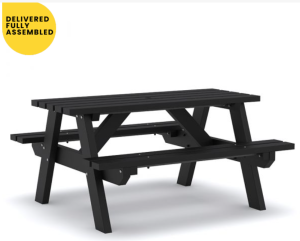 Alternative view of Eco Theodor - A Frame - 6 Seat Recycled Plastic Picnic Table 150cm