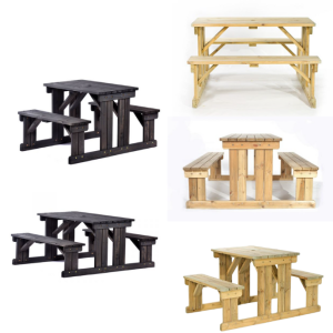 Jersey Walk-In Commercial Picnic Table - Various Sizes - 2 Colours - FSC®
