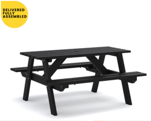 Alternative view of Eco Harriet - A Frame - 6 Seat Recycled Plastic Picnic Table 145cm